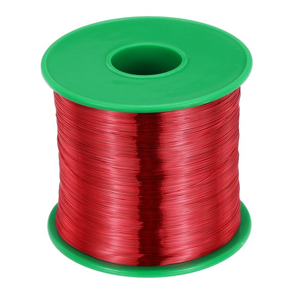 Uxcell 32 AWG Magnet Wire, 32 Gauge Enameled Copper Wire, 1 lb Magnetic Coil Wire for Transformer, Motor, Electric, 155C(311F)