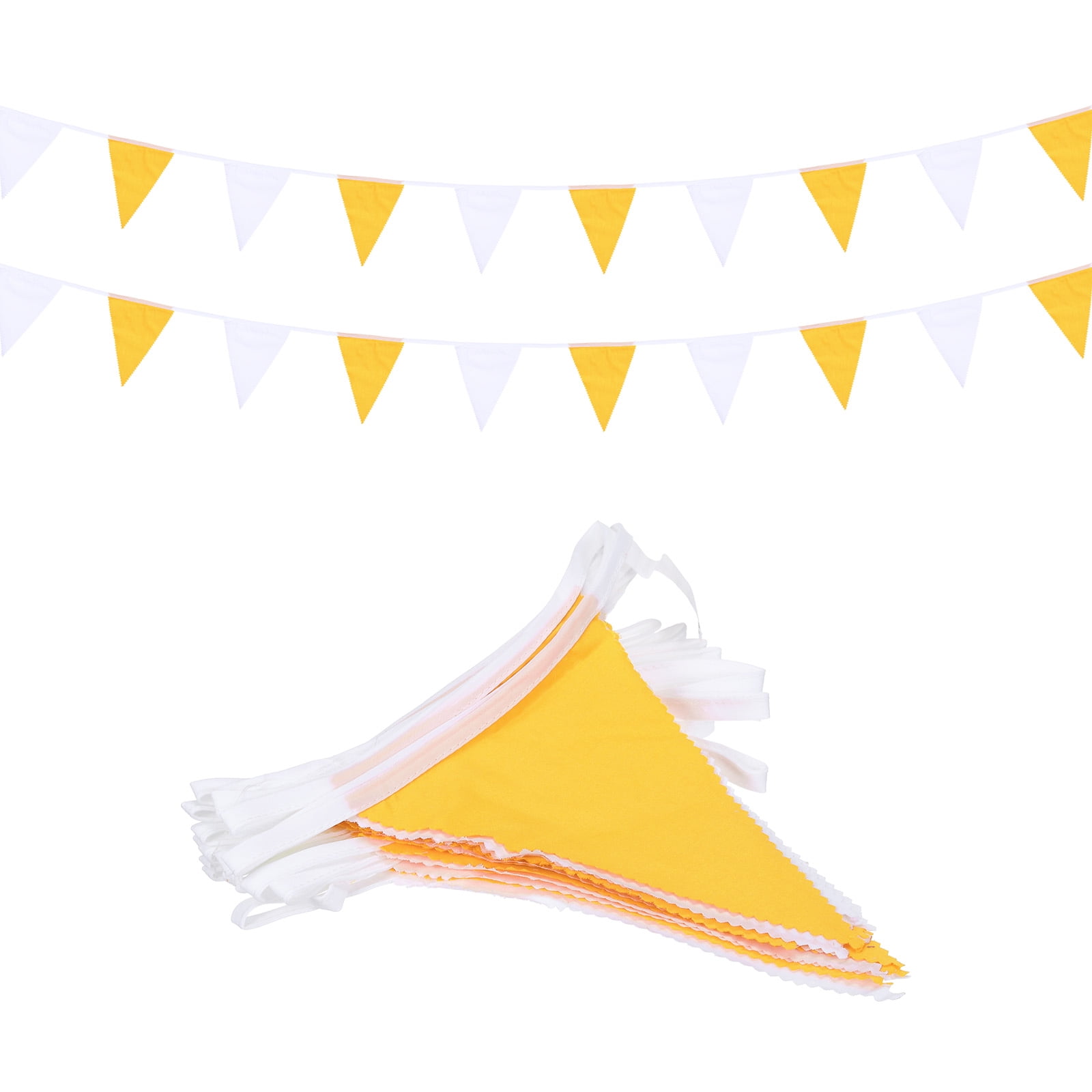 Uxcell 32 Feet Garland Pennant Bunting Fabric Flags Hangings Banner ...