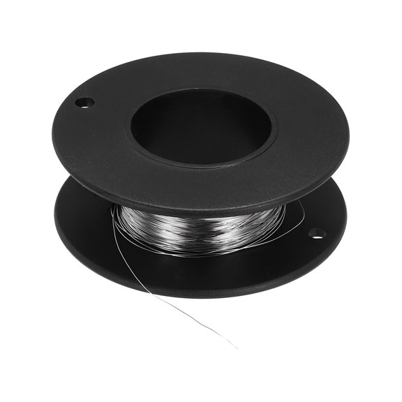 Uxcell 32 Gauge/0.2 mm Nichrome 80 Cr20Ni80 Heating Resistance Wire 49ft High Temperature for Electronic Components Repairing, Black