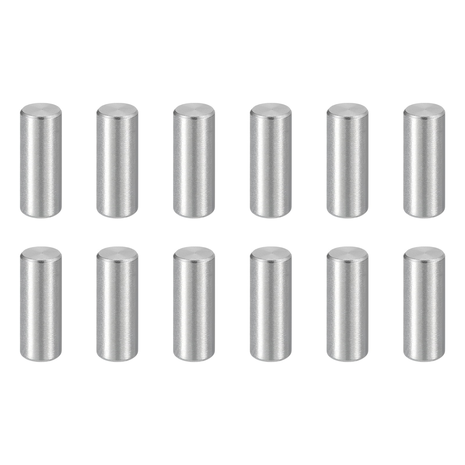 Uxcell 32 Pack M10 x 25mm Dowel Pin, 304 Stainless Steel Cylindrical Dowel Pins, Shelf Support Pegs Rod Fastener for Cabinet Furniture DIY Installation Industry Mechanical