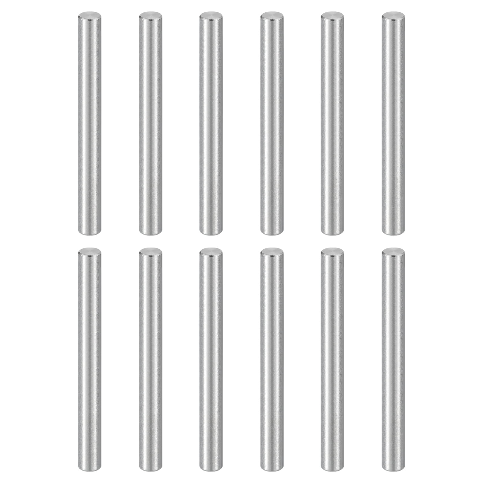 Uxcell 32 Pack M5 x 60mm Dowel Pin, 304 Stainless Steel Cylindrical Dowel Pins, Shelf Support Pegs Rod Fastener for Cabinet Furniture DIY Installation Industry Mechanical
