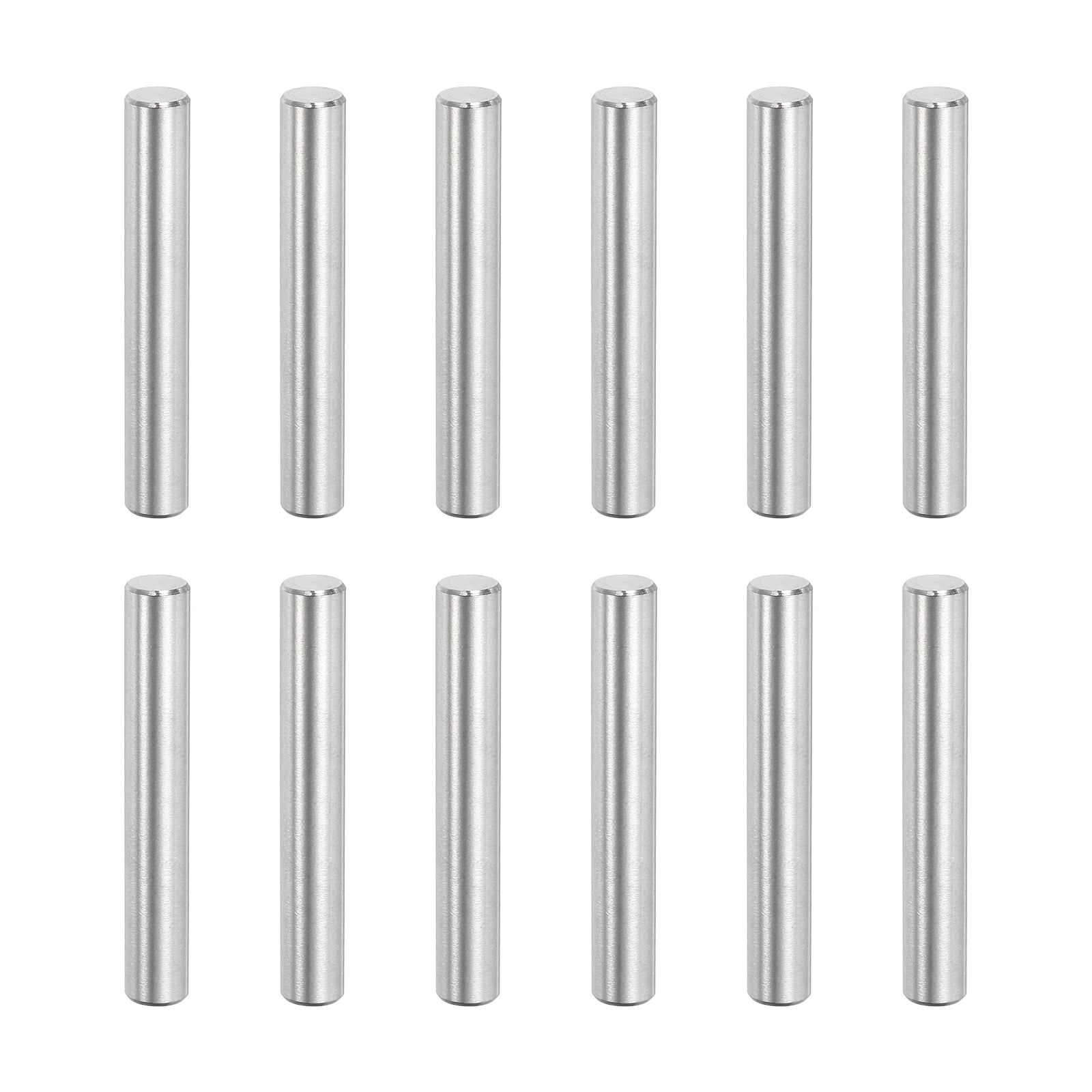 Uxcell 32 Pack M6 x 40mm Dowel Pin, 304 Stainless Steel Cylindrical Dowel Pins, Shelf Support Pegs Rod Fastener for Cabinet Furniture DIY Installation Industry Mechanical
