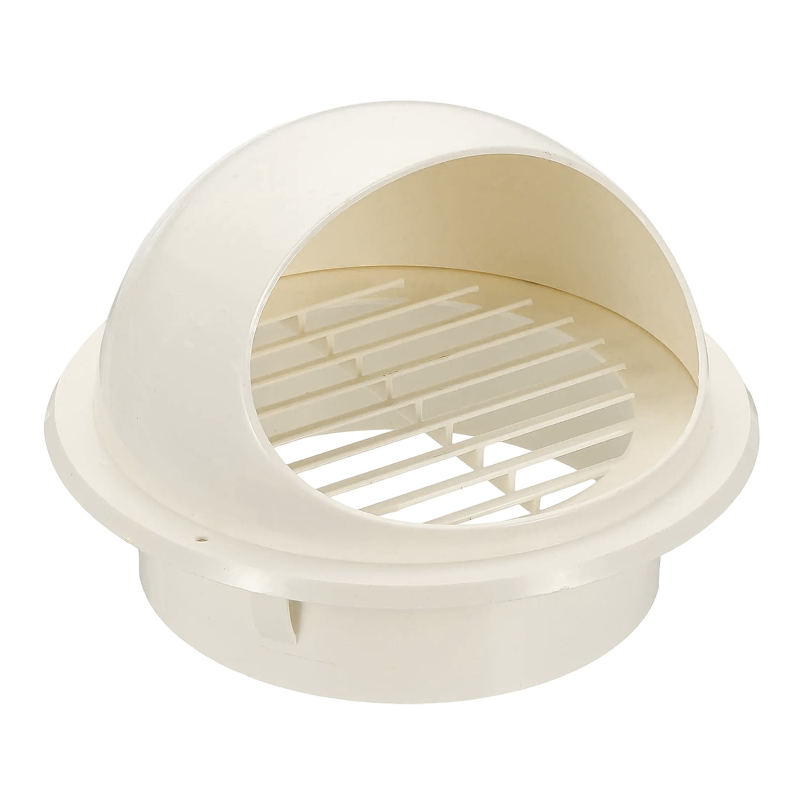 Uxcell 32Pcs Drain Pipe Vent Cap, 2 Inch Vent Pipe End Cap Cover Roof Air Vent Grille Round Chimney Cap Air Vent Covers for HVAC Drain Filter Ventilation Fireplace Exhaust, White