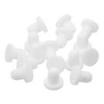 thumbnail image 1 of Uxcell 32 Pieces White Rubber Stopper, 6.3mm Plug Holes for 6mm/0.24" Hole, 1 of 6