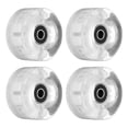 thumbnail image 1 of Uxcell 32 x 58mm Roller Skate Wheels with Bearings Light Up Wheel Quad Skate Replacement, Green Red Blue 4 Pack, 1 of 5