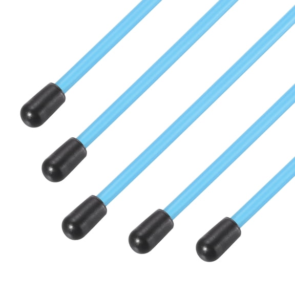 Uxcell 320mm Plastic Protection Antenna Tube, RC Antenna Tube with Caps for RC Car Boat Drone Receiver Antenna(Blue, 5 Pcs)