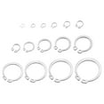 thumbnail image 1 of Uxcell 325 Pack External Retaining Rings, 16 Sizes 304 Stainless Steel Circlip Snap Ring, 1 of 6