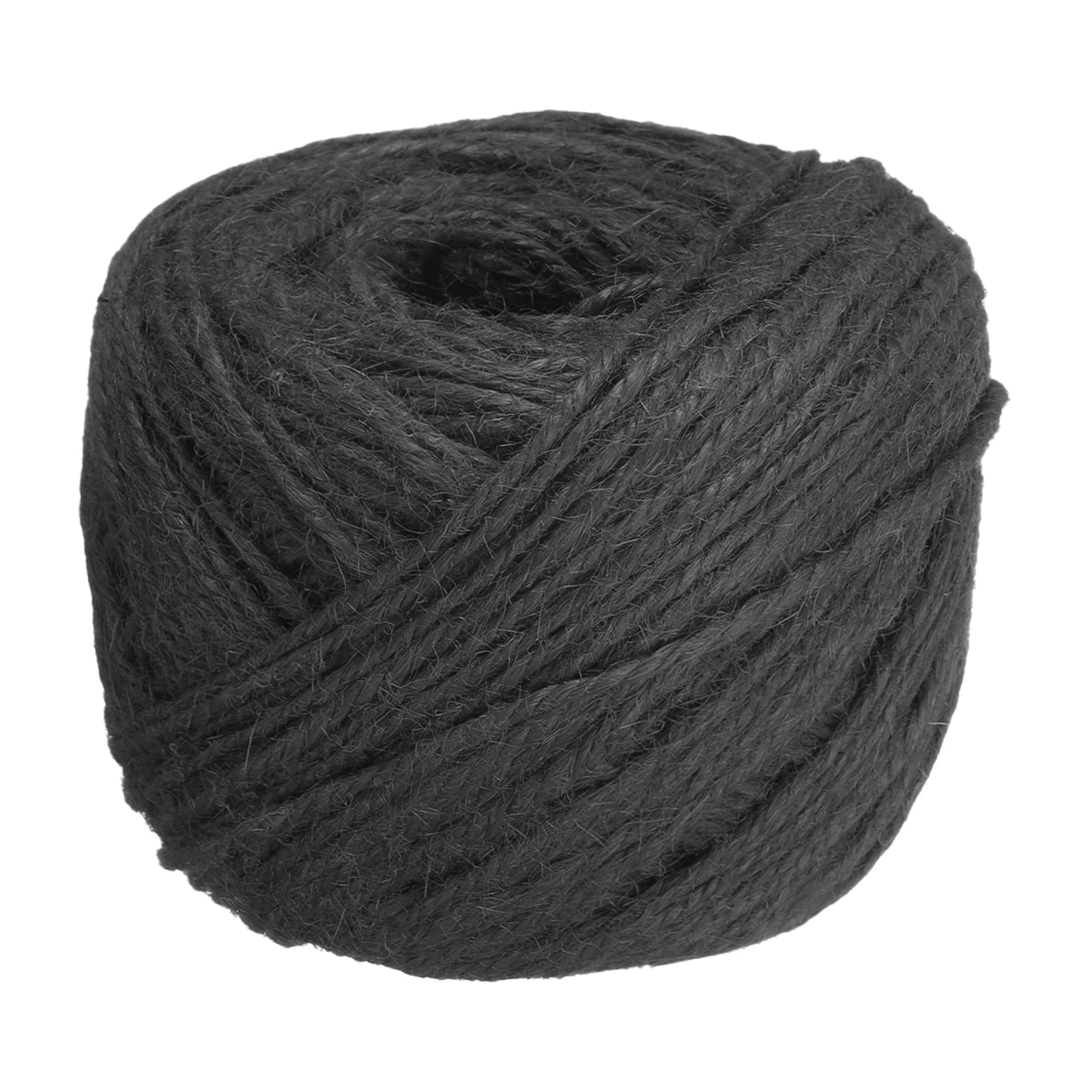 656-Feet Natural Jute Twine – 2mm 3-Ply Black String, Eco-Friendly For DIY, Gift Wrapping, Gardening & Crafts