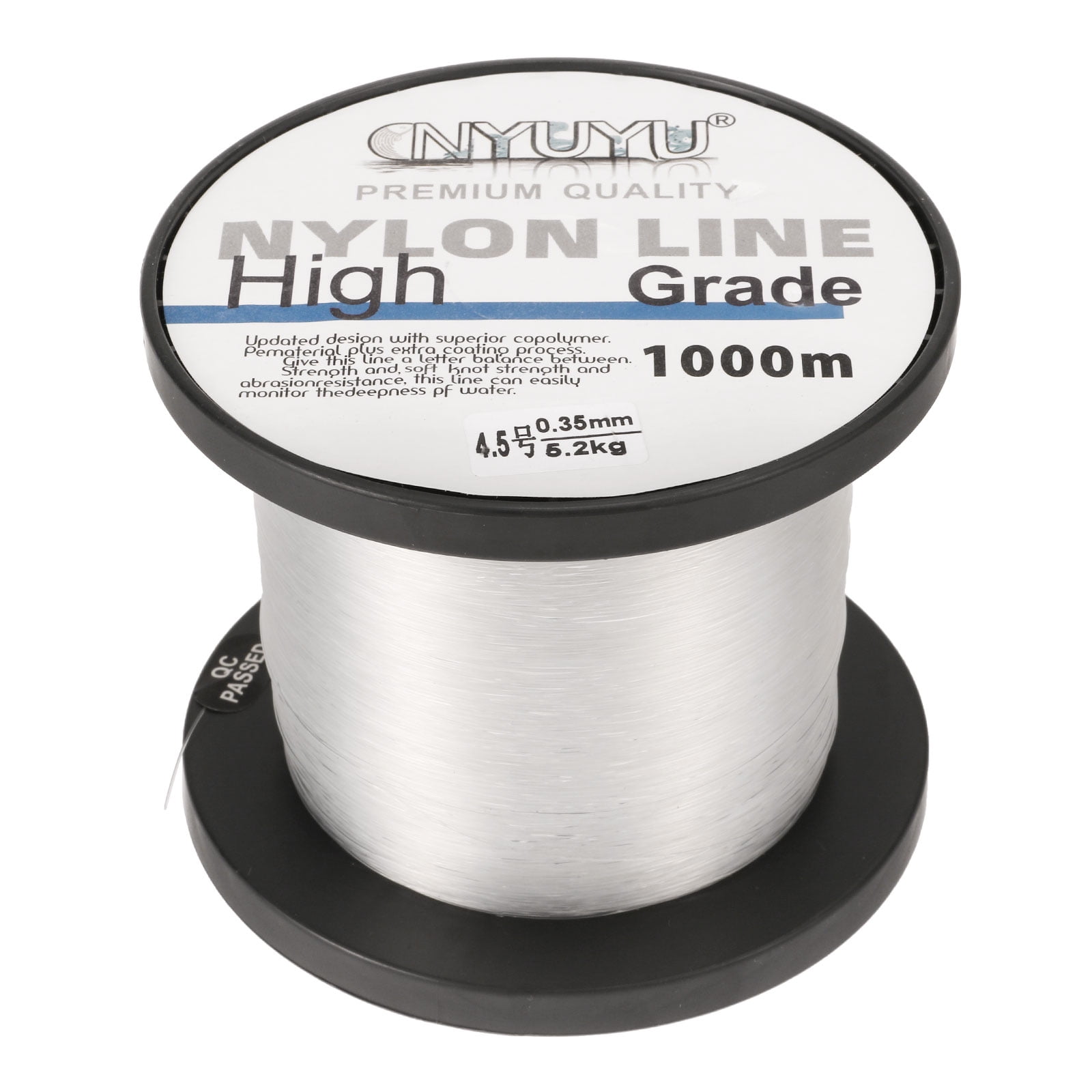 Uxcell 3281FT 12lb 4.5# Fluorocarbon Coated Monofilament Nylon Fishing Line  String Wire Clear 