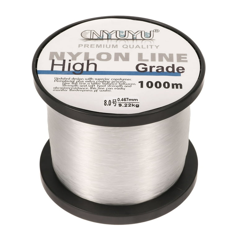 Uxcell 3281FT 20lb 8.0# Fluorocarbon Coated Monofilament Nylon Fishing Line  String Wire Clear