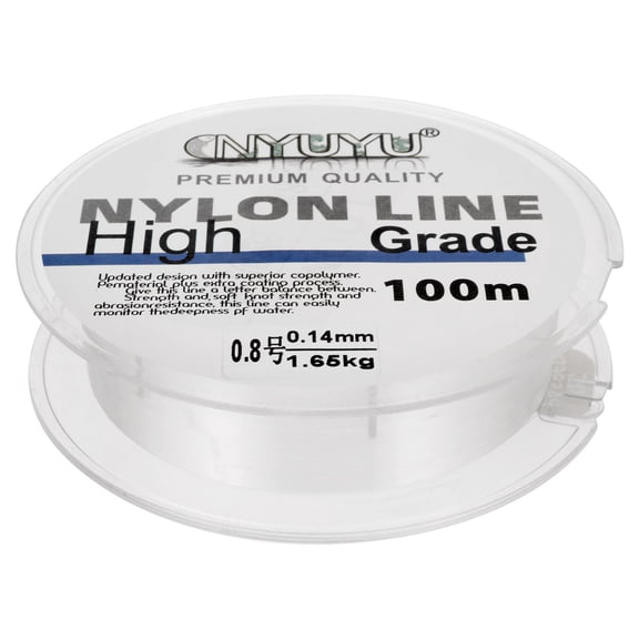 Uxcell 328FT 3lb 0.8# Fluorocarbon Coated Monofilament Nylon Fishing Line String Wire Clear