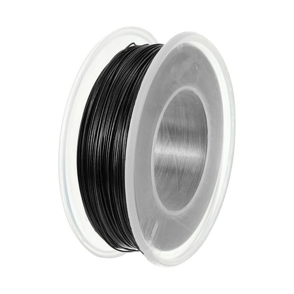 Uxcell 328ft Picture Hanging Wire, Coated Cable 304 Stainless Steel Rope for Photo Frame Artwork Black 0.02" Dia.