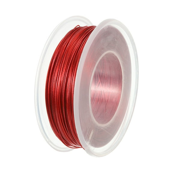 Uxcell 328ft Picture Hanging Wire, Coated Cable 304 Stainless Steel Rope for Photo Frame Artwork Red 0.02" Dia.