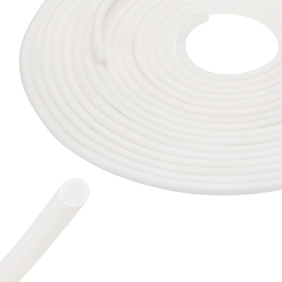 Uxcell 32Ft Backer Rod, 0.24 Inch Thick Silicone Rubber Foam Caulk Saver, Weather Strip Seal for Sealing Concrete Gaps, Expansion Joints, Crack Filling, Doors, Windows, White