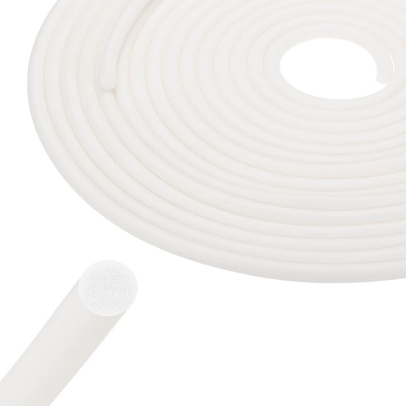 Uxcell 32Ft Backer Rod, 0.35 Inch Thick Silicone Rubber Foam Caulk Saver, Weather Strip Seal for Sealing Concrete Gaps, Expansion Joints, Crack Filling, Doors, Windows, White