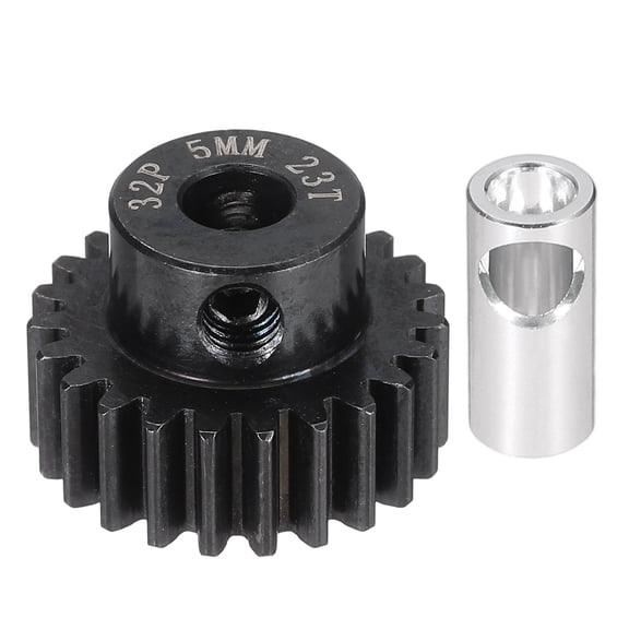 Uxcell 32P 23T Pinion Gear Set with Adapter Shaft, 13/16" x 13/16" Motor Gears