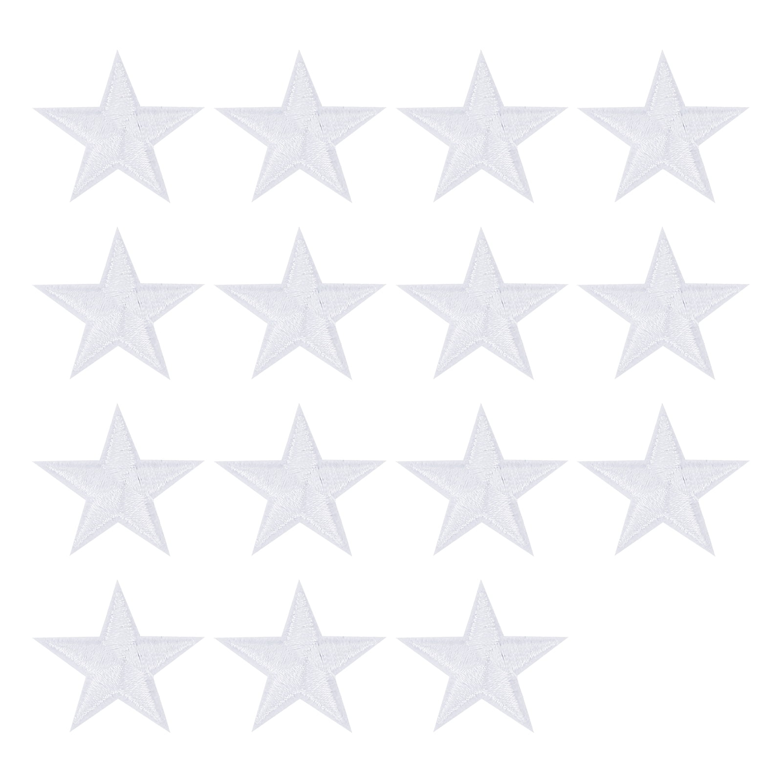Uxcell 32Pack Iron on Star Patches, Sew on Star Embroidered Patches ...