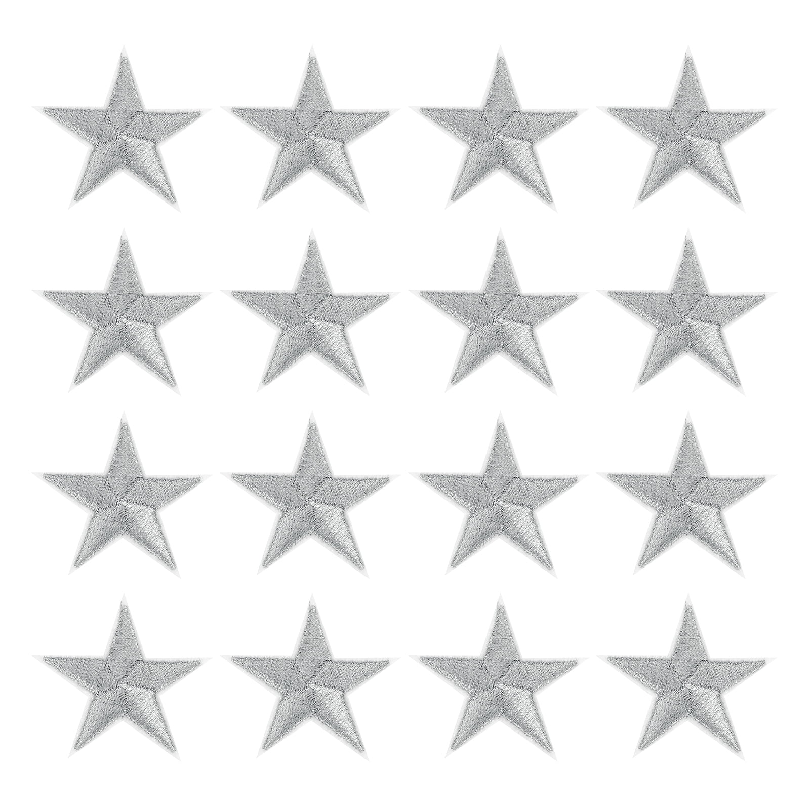 Uxcell 32Pack Iron on Star Patches, Sew on Star Embroidered Patches ...