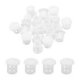thumbnail image 1 of Uxcell 32Pcs 6mm(1/4') White Round Hole Plugs Nylon Plastic Flush Type Hole Plug Insert End Cap for Locking Hole Tube, 1 of 6