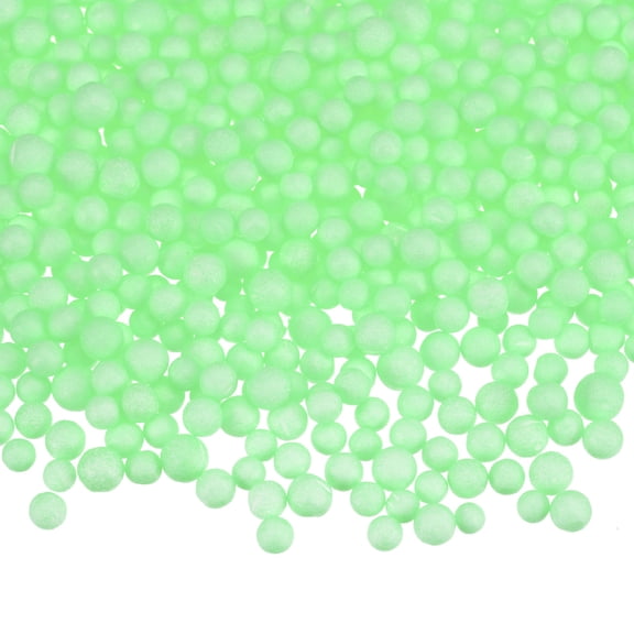 Uxcell 32g Foam Beads, 4-6mm Mini Foam Balls Small Polystyrene Beads for DIY Craft Supplies Wedding Party Decorations, Fluorescent Green