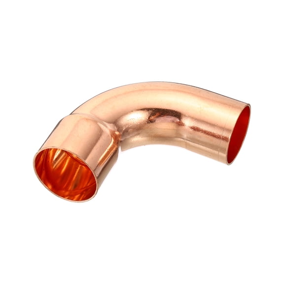 Uxcell 32mm (1.26") Inner Dia Elbow Copper Pipe Fitting 90 Degree Short Turn Pressure Connector Sweat Solder Connection