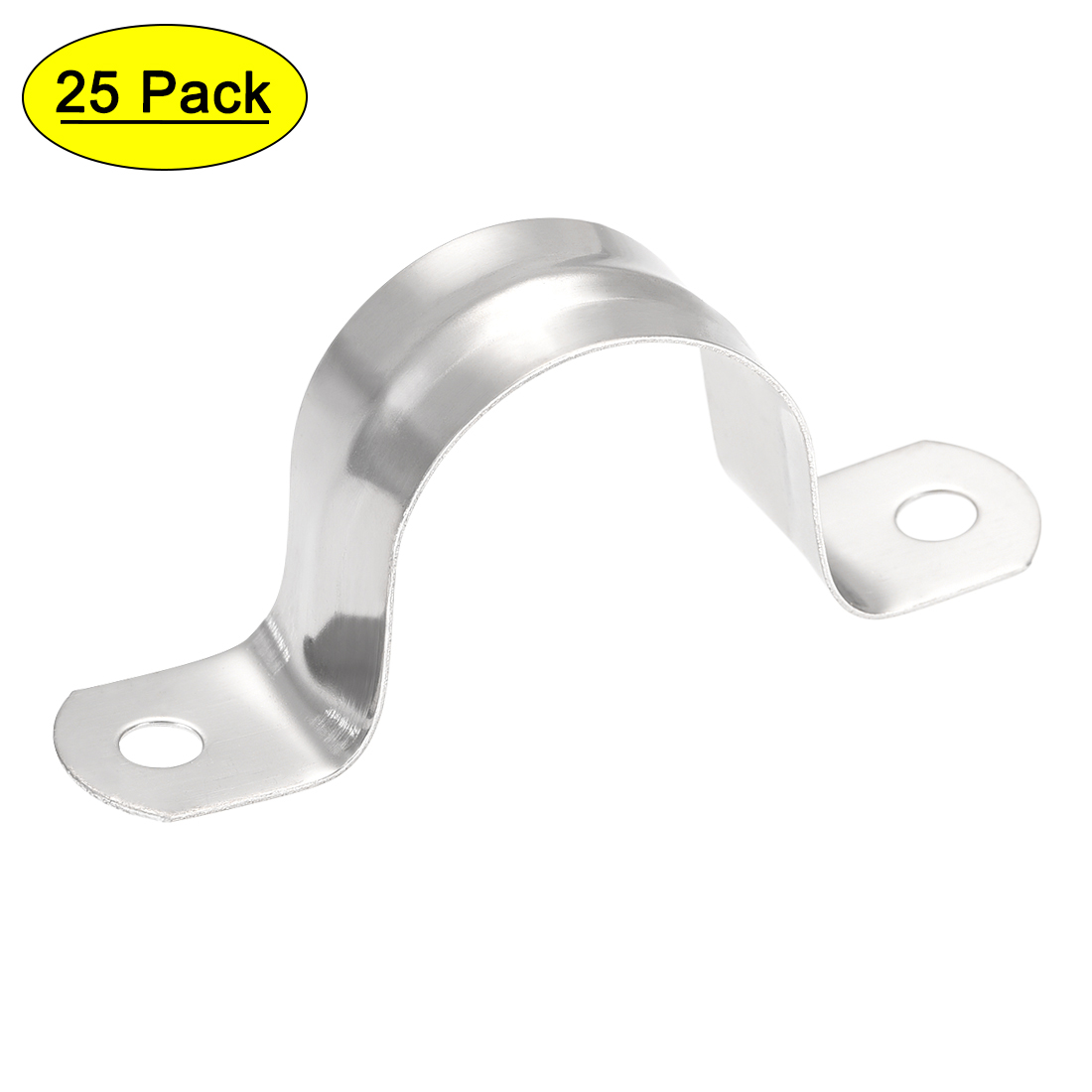 Uxcell 32mm(1.3") 201 Stainless Steel 2 Holes Rigid Pipe Strap Tension ...
