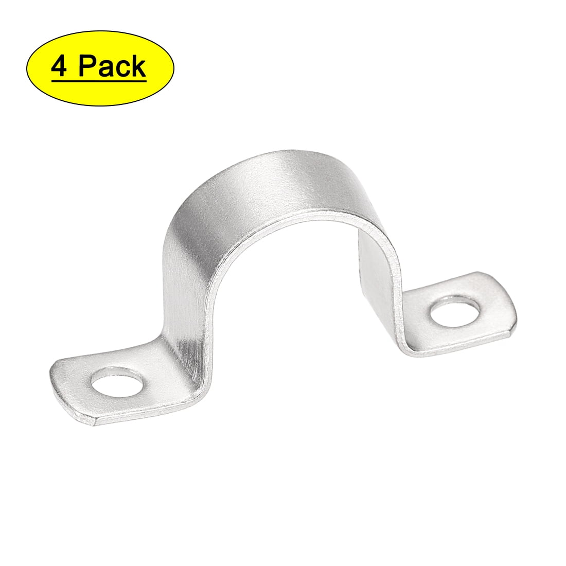 Uxcell 32mm(1.3") 304 Stainless Steel 2 Holes Rigid Pipe Strap Tension ...