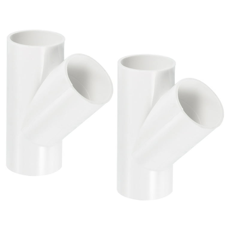 Uxcell 32mm 3 Way 45 Degree Angle Joint Connectors Adapters for Garden Home PVC Water Pipe Fittings 2 Pack