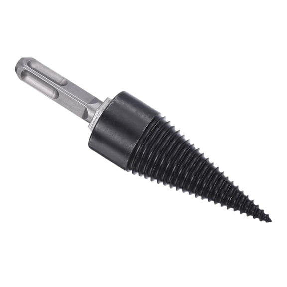 Uxcell 32mm Firewood Log Splitter Drill Bit Removable Drill Bits Round Shaft Electric Drills Screw Cone Driver