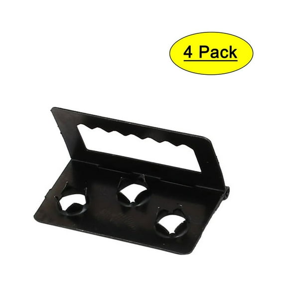 Uxcell 32mmx20mmx5mm Photo Picture Frame Back Hinge Backplane Buckle Black 4pcs