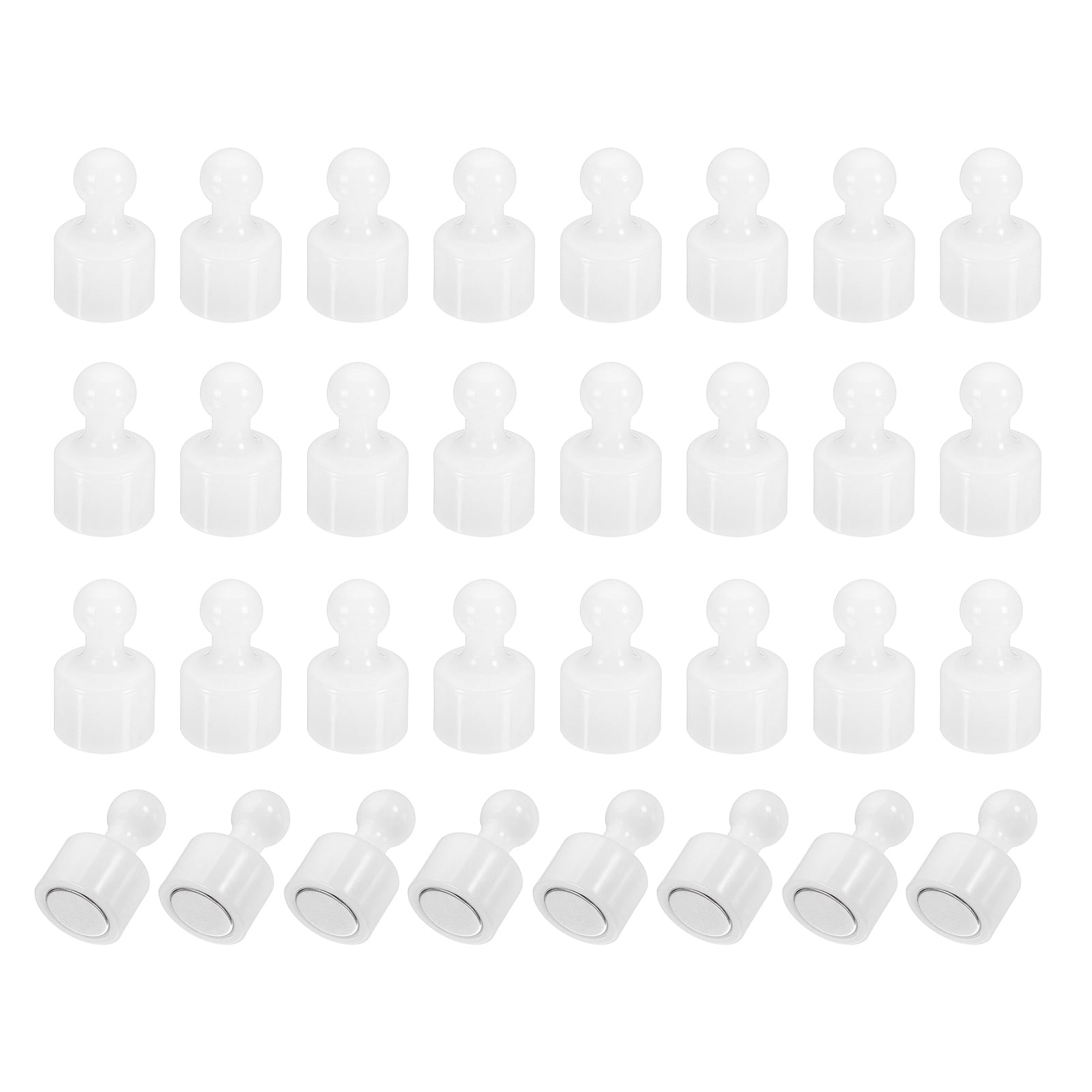 Uxcell 32pcs Magnets Push Pins, 0.8x0.5