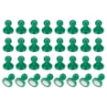 thumbnail image 1 of Uxcell 32pcs Magnets Push Pins, 1x0.9" Strong Fridge Magnets Magnetic Whiteboard Decorative Thumbtacks for Refrigerator Locker Calendar Office, Green, 1 of 6