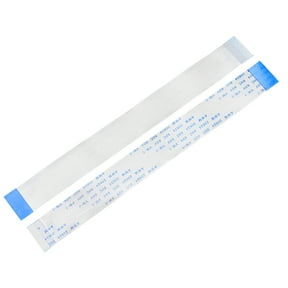 Uxcell 32pins Flexible Flat Cable FPC FFC B Type Ribbon Cable PE White 5Pcs
