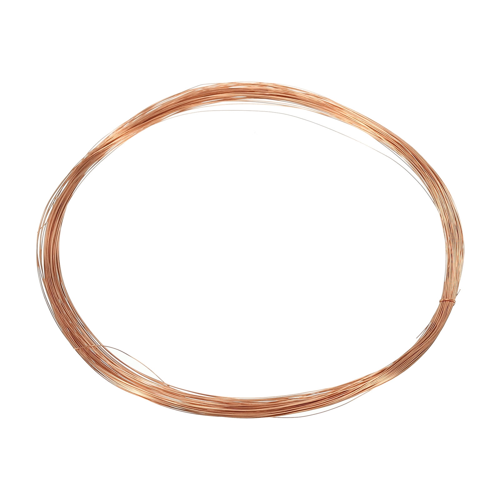 Uxcell 33 Feet Solid Bare Copper Wire 32 Gauge 99.9% Pure Copper Wire 0.2mm Dia Soft Beading Wire for Garden Branches