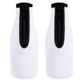 thumbnail image 1 of Uxcell 330ml to 350ml Neoprene Cooler Insulator Covers Beer Bottle Sleeves White 2 Pack, 1 of 5