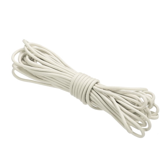 Uxcell 33FT Luminous Paracord 4mm Camping Paracord Rope Glow in The Dark 550lb Paracord Cord White