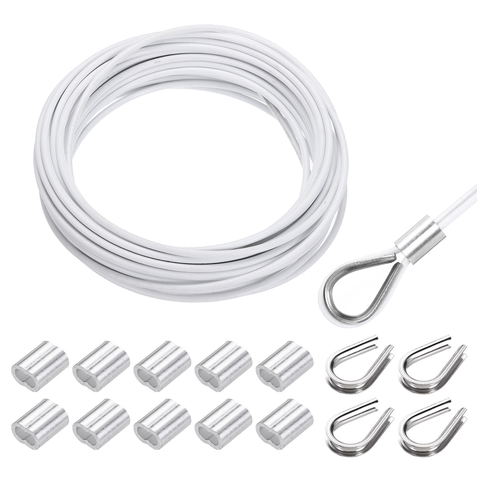 Uxcell 33FT Stainless Steel Cable Railing Kit, 1/8