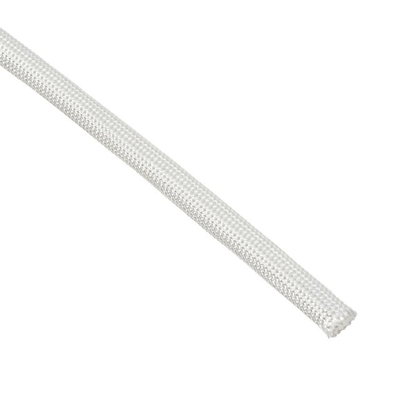 Uxcell 33Ft-6mm High TEMP Fiberglass Sleeve Insulation Cable Protectors White