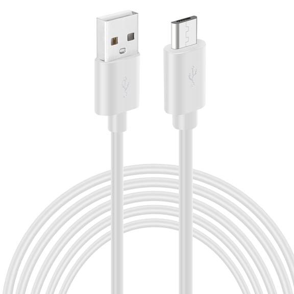 Uxcell 33Ft USB to Micro USB Power Extension Cable, Long Charging Cord, White