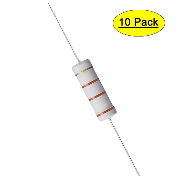 Uxcell 10Pcs 5W 5 Watt Metal Oxide Film Resistor Axile 33K Ohm ±5% Tolerance