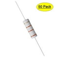 thumbnail image 1 of Uxcell 33K Ohm 5W ±5% Tolerance Axile Lead Metal Oxide Film Resistor 50 Count, 1 of 6