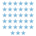 thumbnail image 1 of Uxcell 33Pcs Star Patches Iron on Patches Sew Embroidered Sky Blue 1.1 inch, 1 of 6