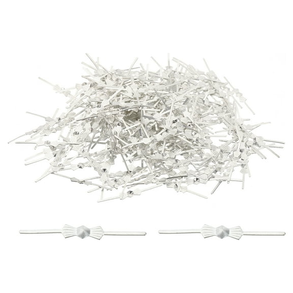 Uxcell 33mm/1.3'' Copper Chandelier Bowtie Clips Chandelier Connector Clips, 350Pcs, Silver