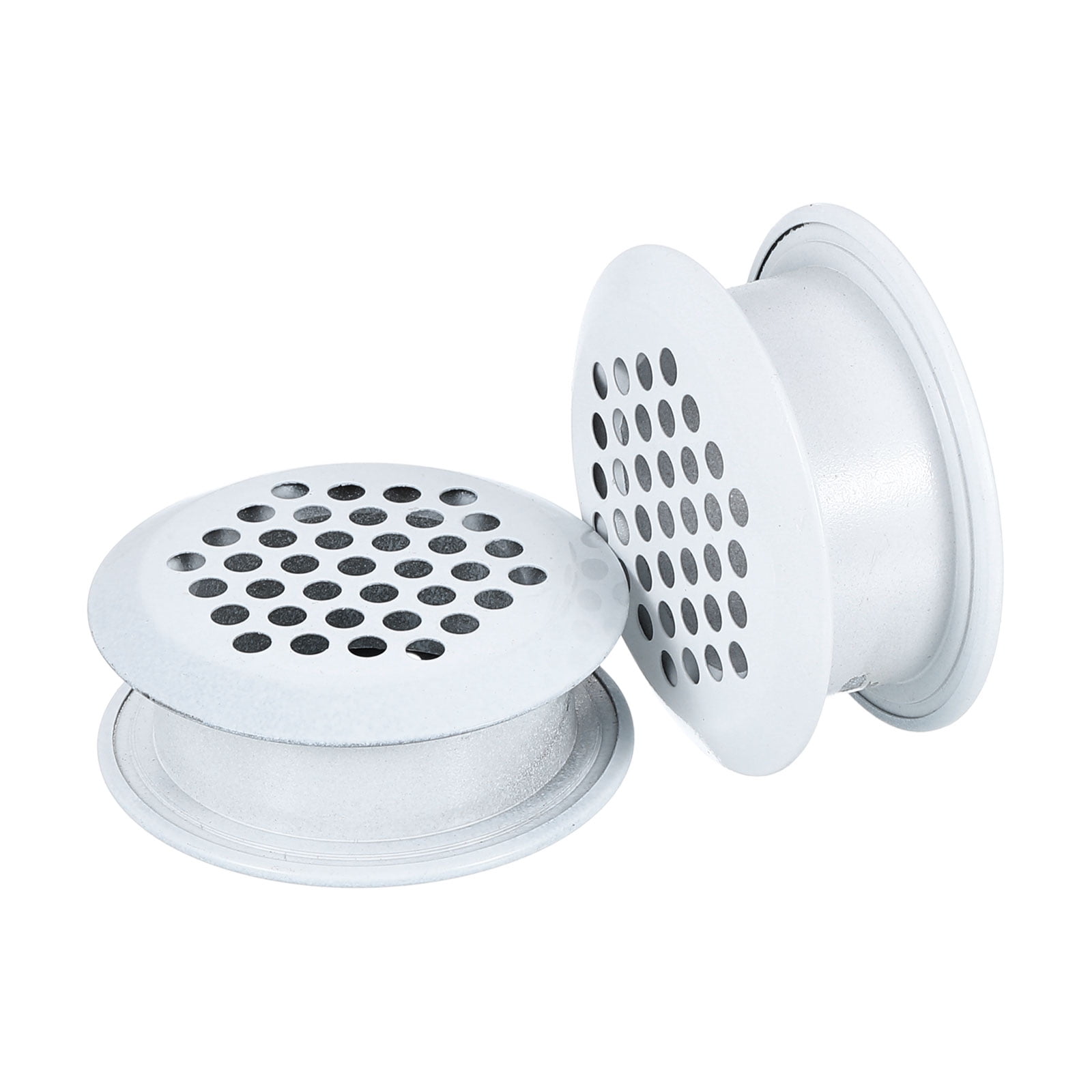 Uxcell 33mm Circular Soffit Vent, 30pcs Stainless Steel Air Vents Dual Panel Mesh, White