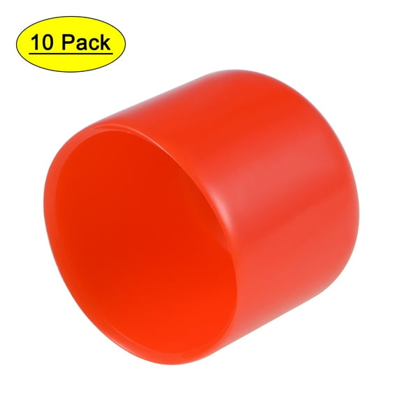 Uxcell 33mm ID Red Screw Thread Protectors Vinyl End Caps 10 Pack