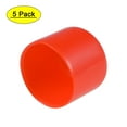 thumbnail image 1 of Uxcell Rubber End Caps Plastic Vinyl Round Bolt Cap Cover Thread Protectors Red 33mm, 1 of 6