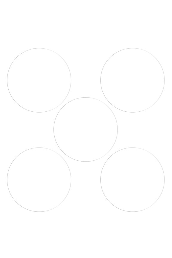 33mm Soft TPU Anti Scratch HD Clear Round Watch Glass Screen Protectors 5 Pack