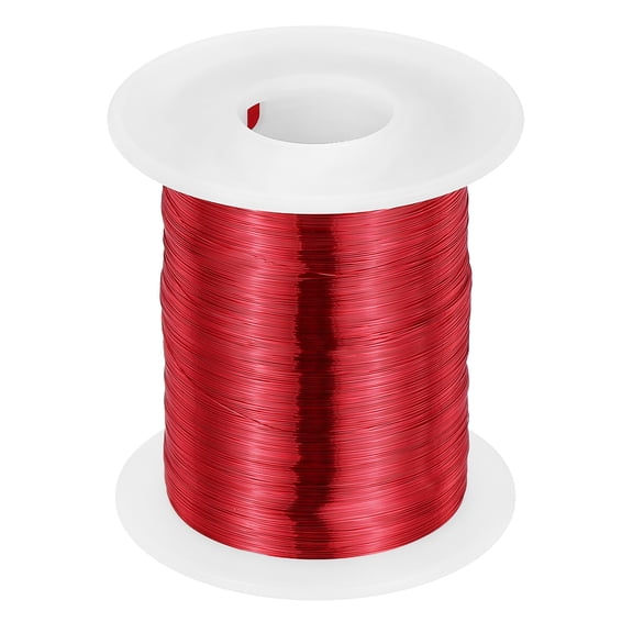 Uxcell 34 AWG Magnet Wire, 34 Gauge Enameled Copper Wire, 8 oz Magnetic Coil Wire for Transformer, Motor, Electric, 155C(311F)