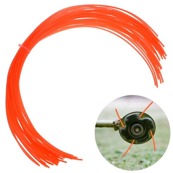 Uxcell 34-Pack Pre-Cut Trimmer Line, 0.11 Inch x 20.4 Inch Round Nylon String, Replacement Line for Trimming Grasses and Weeds [Red]