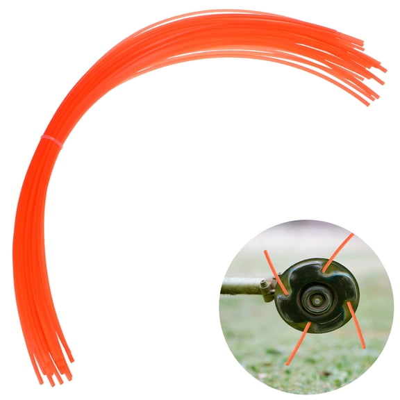 Uxcell 34-Pack Pre-Cut Trimmer Line, 0.11 Inch x 20.4 Inch Square Nylon String, Replacement Line for Trimming Grasses and Weeds [Red]